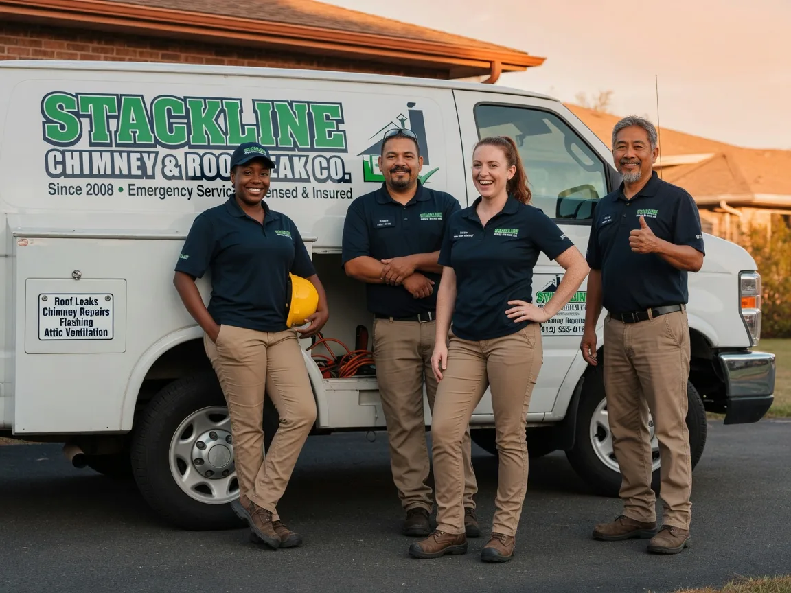 Chimney flashing repair company in French Camp, MS